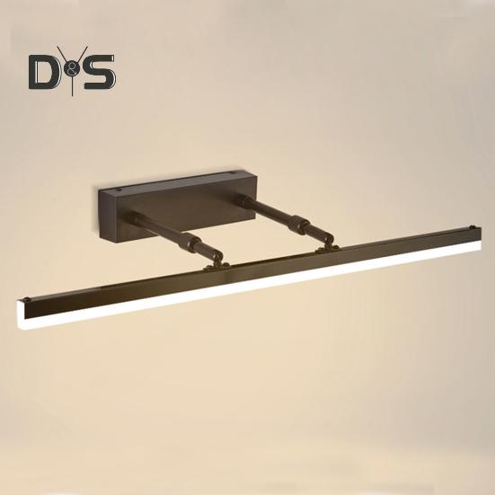 Светодиодный настенный светильник с регулируемой цветовой температурой, регулируемой яркостью, без мерцания, широко используемый современный светодиодный светильник для туалетного столика, подсветка для картин