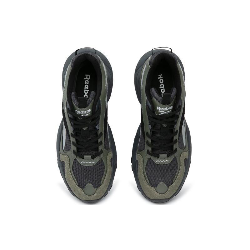 Reebok FLUFFI PUFF CN Low Top Running Shoes Unisex Gray Green Sneakers 24FRC913U1G09