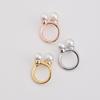 Pearl Buckle Simple Fashion Versatile Silk Scarf Zinc Alloy Non Hook Women's Summer T-shirt Waist Magnetic Brooch