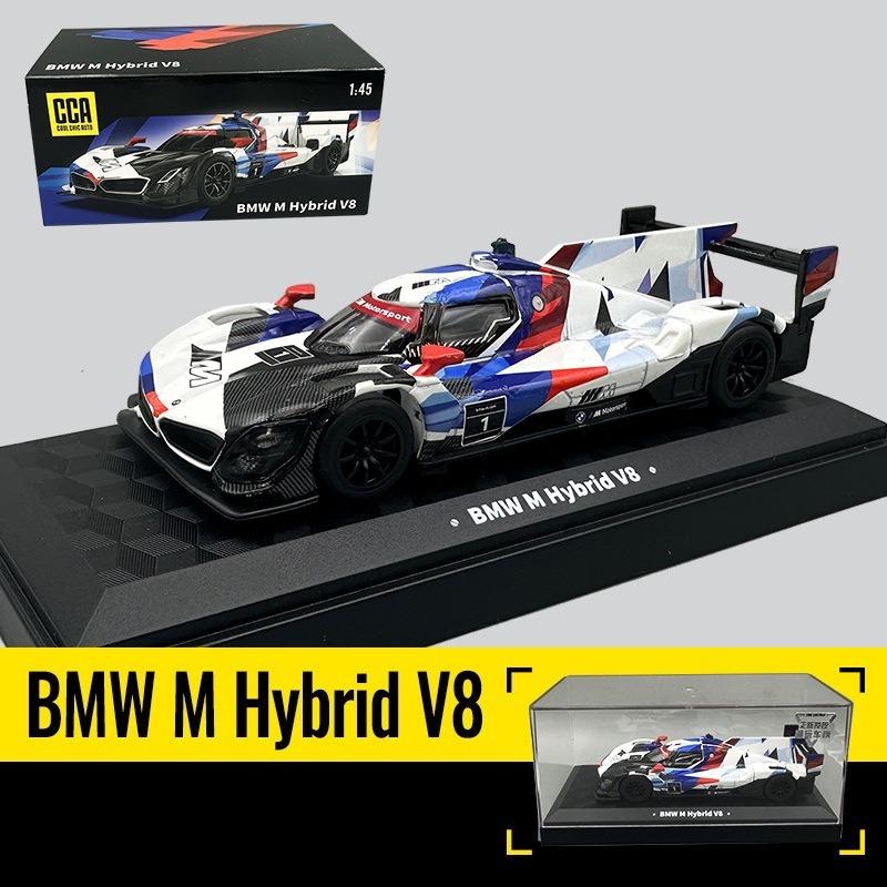 CCA Simulation 1:45 BMW M Hybrid V8 Alloy Car Model with Acrylic Display Box Diecast Collection Toy Vehicle Birthday Gift Boy