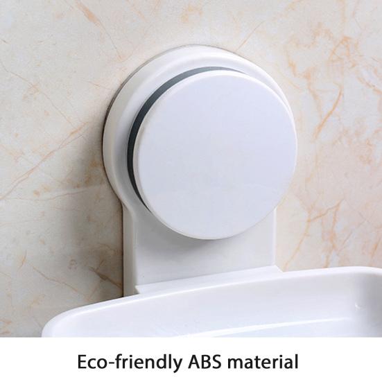 Настенная мыльница для душа на присоске, держатель для кускового мыла, самодренажируемый, съемный держатель для губки для ванной комнаты, ванны, кухонной раковины