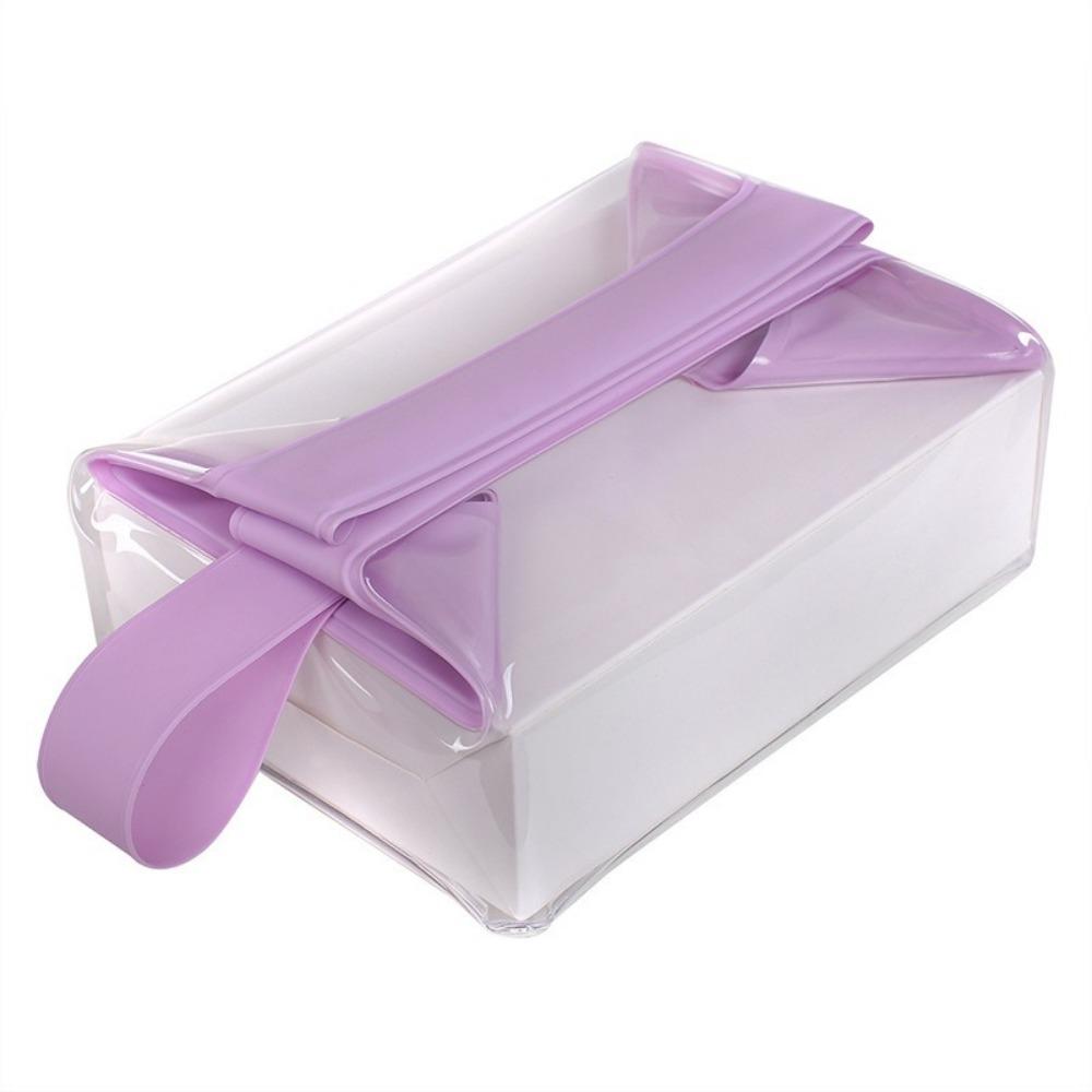 Large Capacity PVC Makeup Bag Magnetic Closure Cosmetic Pouch Portable Clear Toiletry Bags Bath