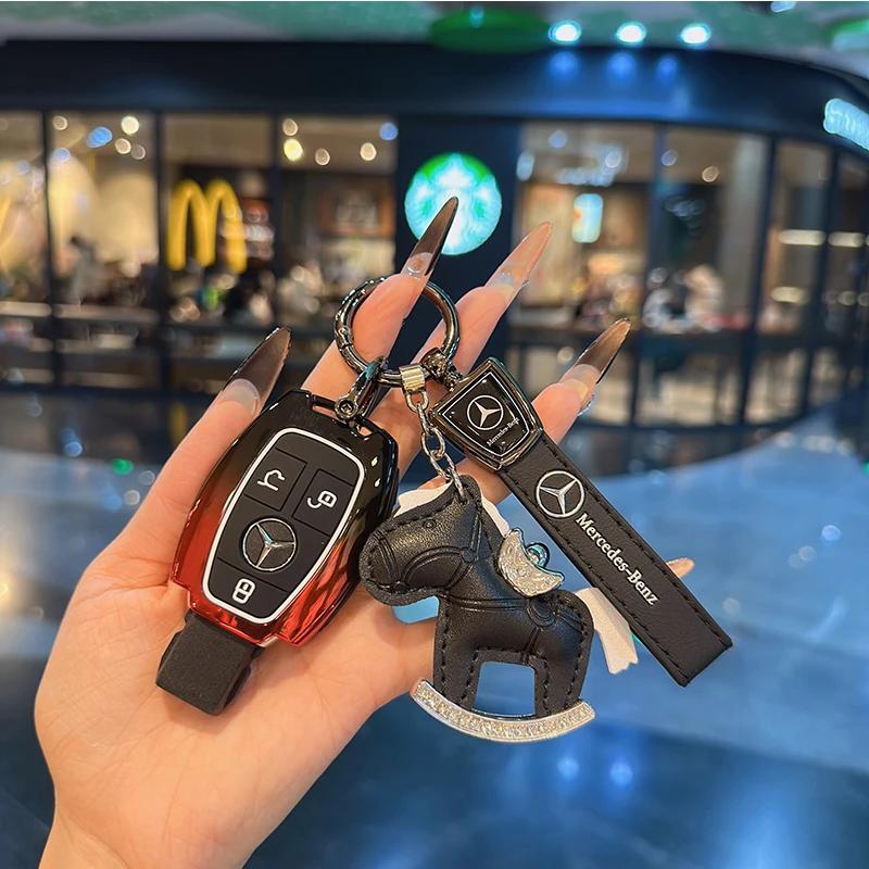 FA9For Mercedes Benz A C E S G Class GLC GLS W177 W205 W213 W222 X167 AMG Remote Car Key Case Cover Fob