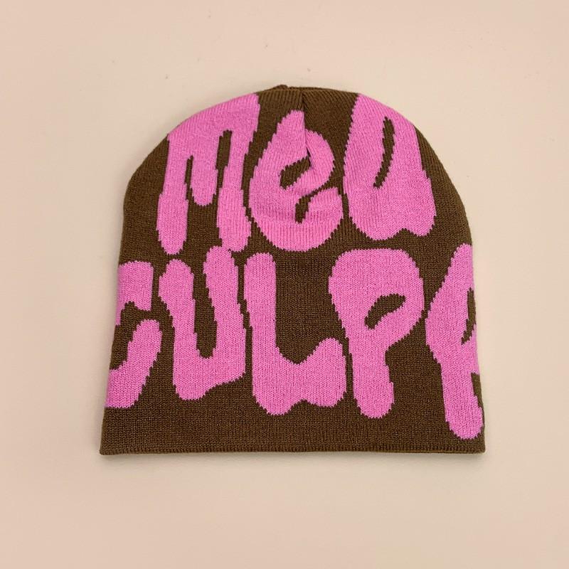 Skull Flame Spider Knit Beanie Men Women Winter Warm Hip Hop Hat