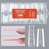 256Pcs/Box Transparent Nail Sandwich Dual Form DIY Tips Nail Extension Form New Nail Tips