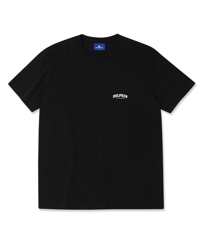DOLPHIN WAVE APPAREL [Набор] Футболка с коротким рукавом и логотипом-аркой дельфина + Шорты-бермуды с одной складкой (Тип А)