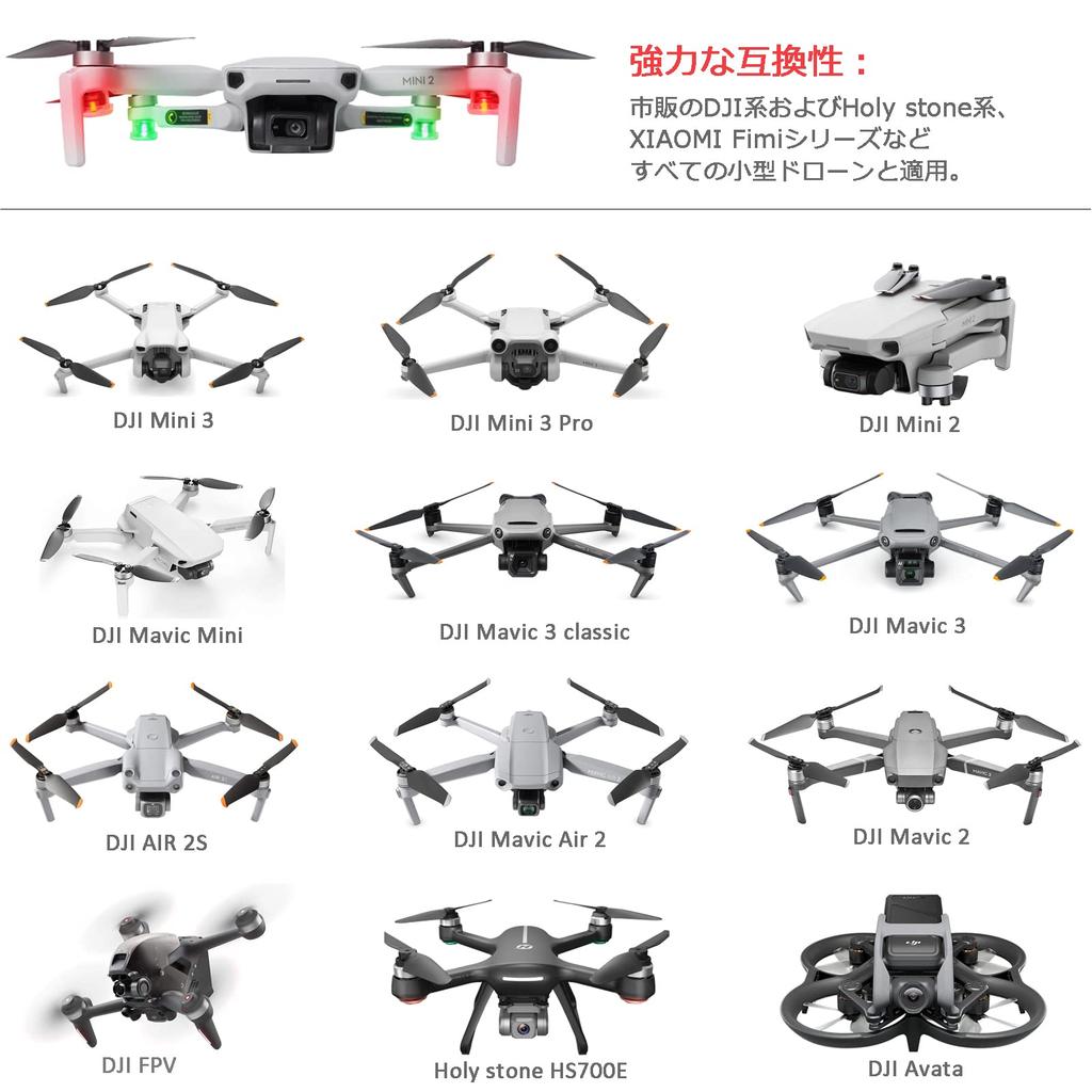Kiowon Светодиодный стробоскоп для дронов DJI, Универсальный светодиодный свет DJI FLIP для ночных полетов, Совместим с DJI NEO, Avata 2, Mini 4K, AIR 3S, Mini 2 SE, Mini 3,
