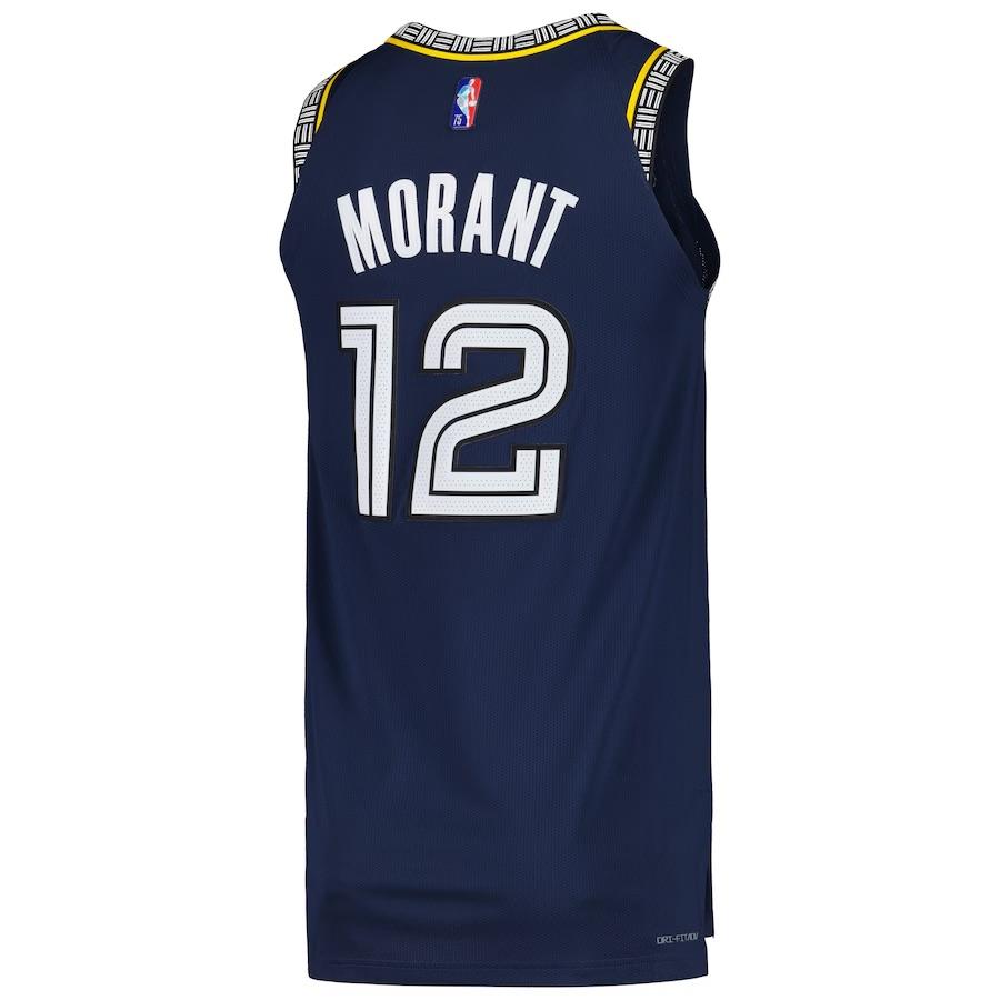 Nike Баскетбольная майка Ja Morant Memphis Grizzlies Размер 12 Унисекс Морской синий DB3676-419