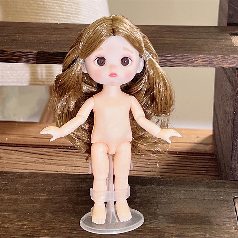 1 dona 16 sm li turli ifodalarga ega qo'g'irchoq, chiroyli 1/8 BJD qo'g'irchoq, 13 bo'g'imli harakatlanuvchi qo'g'irchoq qiz o'yinchoq