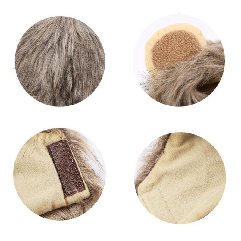 Cute Fashion Small Dog Puppy Cosplay Costume Lion Shape Mane Wig Hats Accessories Supplies Decoration Tools