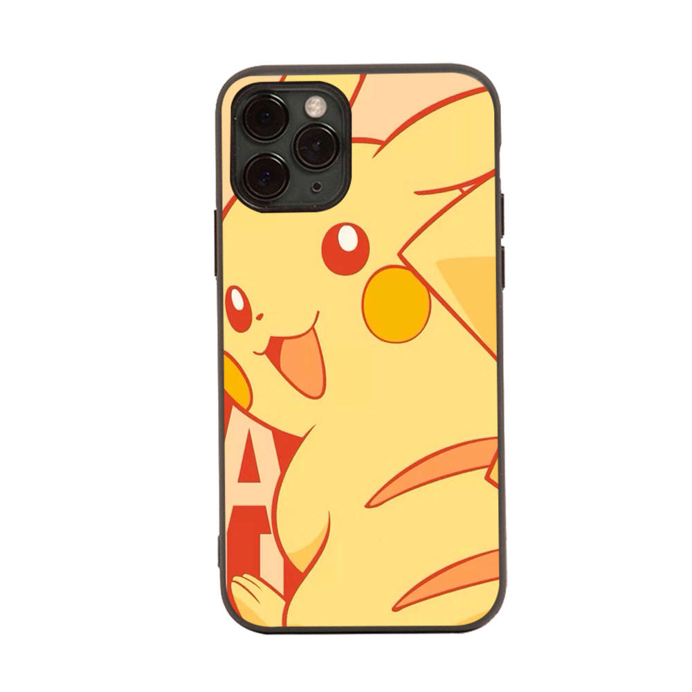 PK11 Lovely Pikachu Black Sofe Case for Samsung Note 20 Lite S24 Ultra S23 A03 A05 A06 A11 A71 A15 A16 A13 A24 A25 A33 A52 A53 A50 M55 M35 Plus