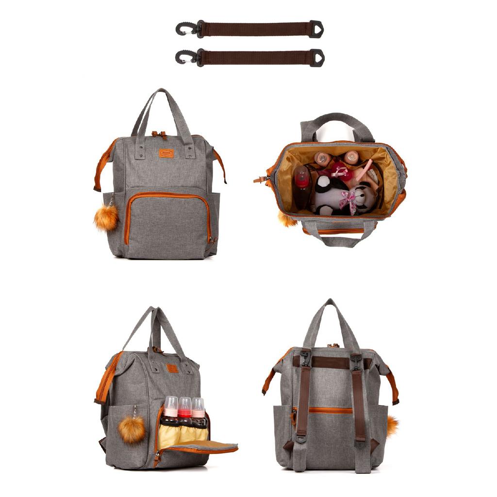 Mother Baby Care Backpack With Thermal Feeding Bottle And Mommy Bag Mother Baby Care Bag Thermal Feeding Bottle
