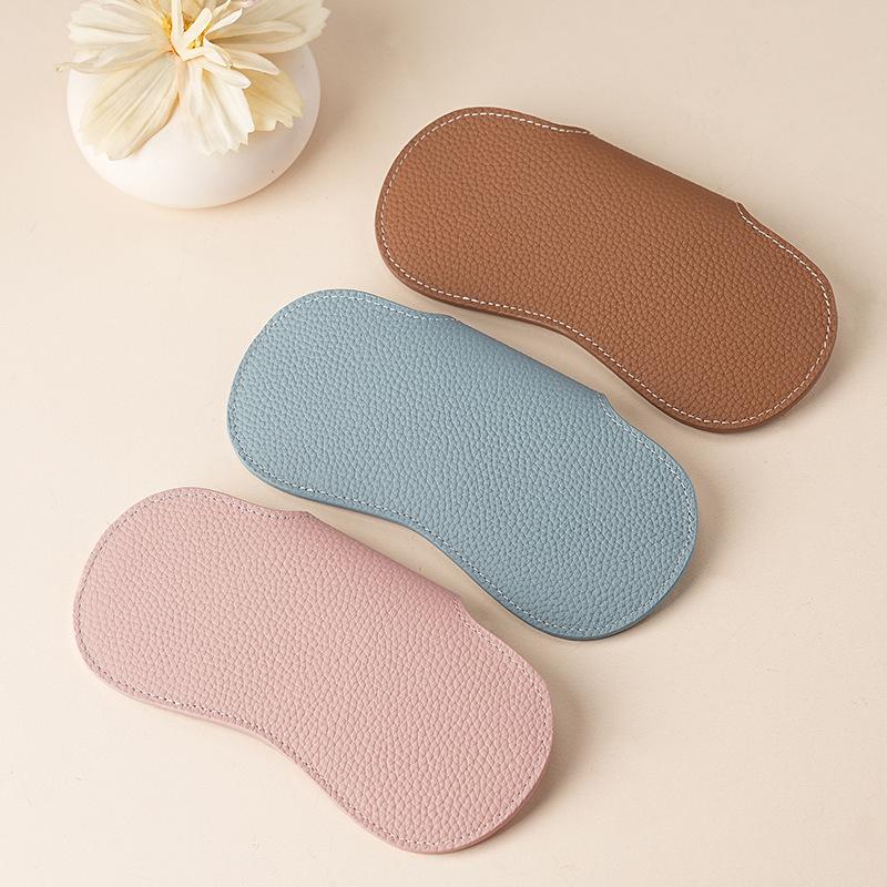 Литературный молодежный женский чехол для очков из кожи первого слоя, пылезащитный бокс для хранения солнцезащитных очков, защитный чехол для солнцезащитных очков из мягкой кожи