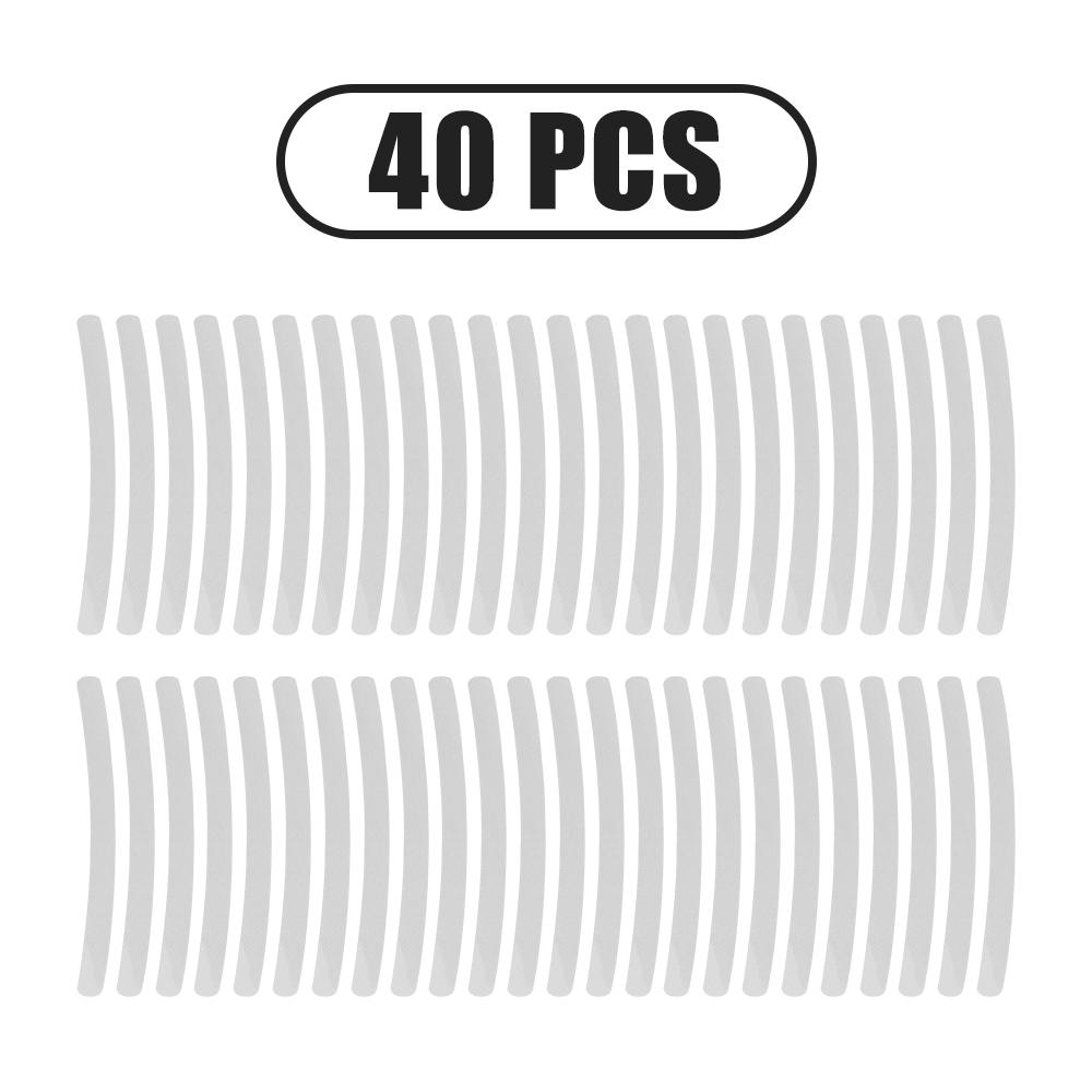 20/40/60 шт. наклейка на ступицу колеса автомобиля, светоотражающая лента в полоску для мотоцикла, автомобиля, безопасность ночного вождения, светящаяся универсальная