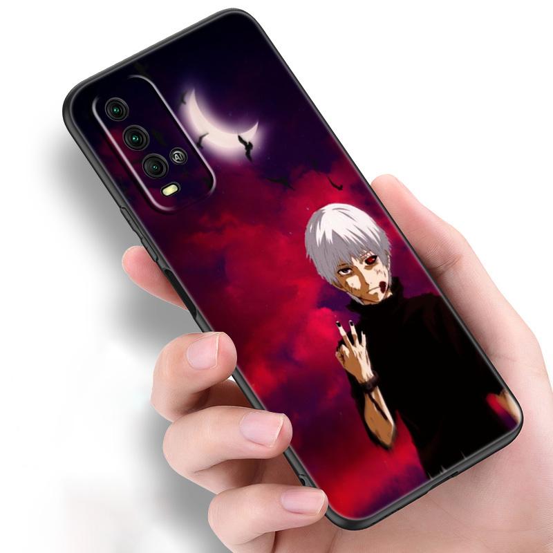 Модный чехол для телефона Tokyo Ghoul с аниме Kaneki Ken для Xiaomi Redmi Note 11 10 9 8 Pro 11T 10T 10S 9S 8T 9 9A 9C 9T, черный мягкий чехол