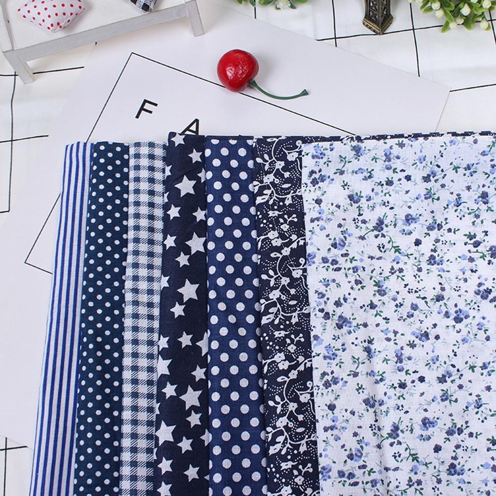 7 шт 50*50 см хлопчатобумажная ткань DIY ассорти квадраты предварительно вырезанные комплект постельного белья четверти комплект