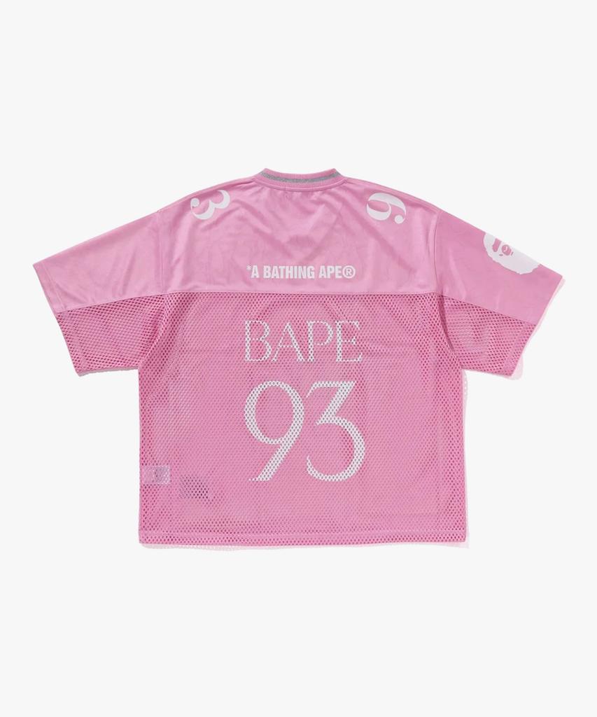 Beipeu Line Camo Multi-Logo Relaxed Fit Football Jersey (M) Pink