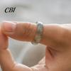 Hypoallergenic Finger Ring Faux Natural Moss Agate Ring, Fake Gemstone Statement Healing Nature Inspired Jewelry Stone for Men Women Band
