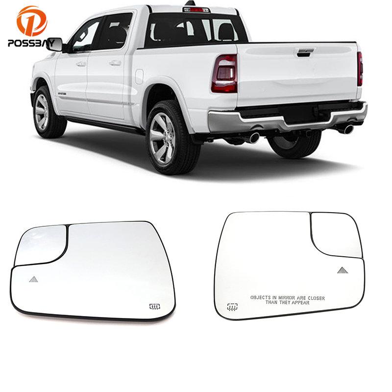 Левое правое стекло зеркала с подогревом для водителя и пассажира для Dodge Ram 1500 2500 2019 2020 2021 2022 Автоаксессуары