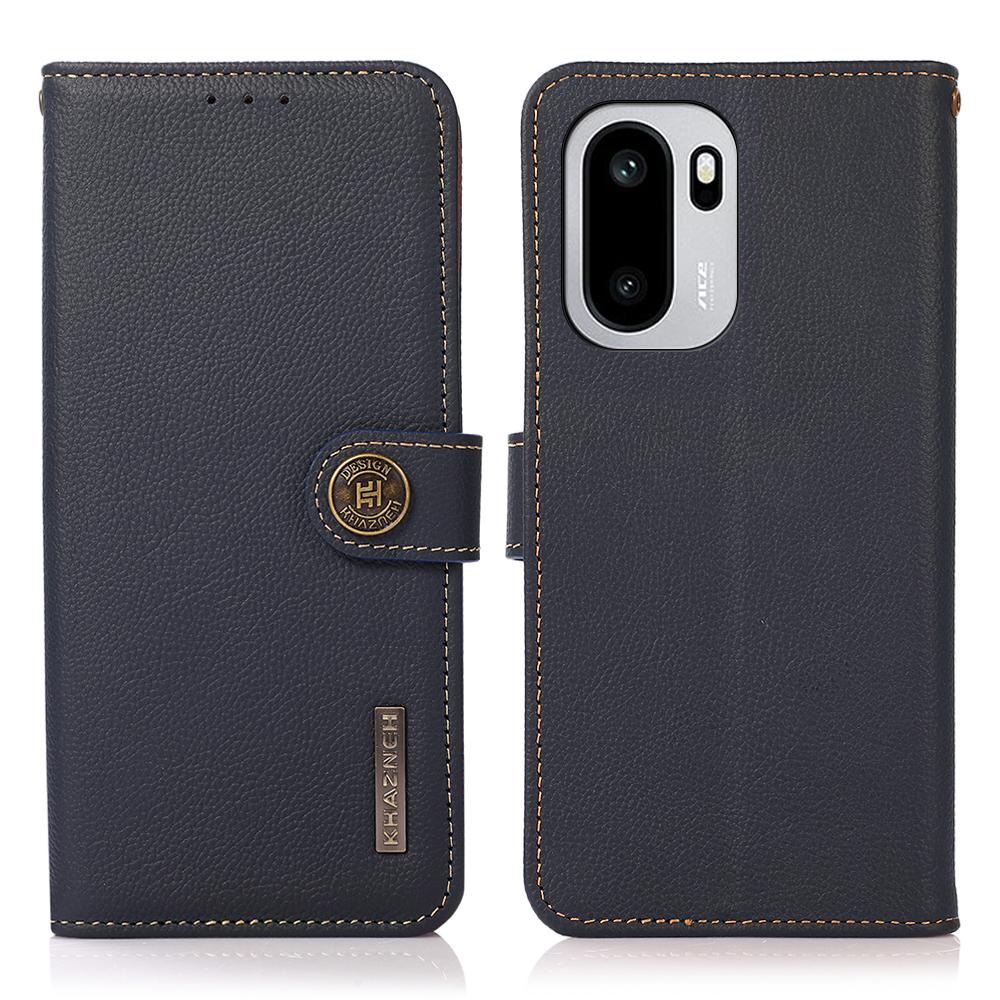 KHAZNEH Чехол для мобильного телефона для OnePlus 15R 5G/Ace 6 5G/Ace 6T 5G Настоящая коровья кожа Кошелек с RFID-блокировкой Чехол для телефона