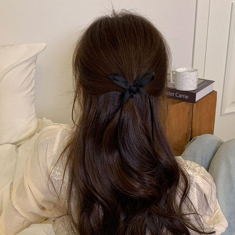 Shape Bowknot y2k Balletcore Bow Hairpin Small Hair Claw Korean Style Headwear Girl Hair Clip