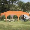 Pop up Party Tent 575 x 288 x 245 cm Orange Oxford Fabric