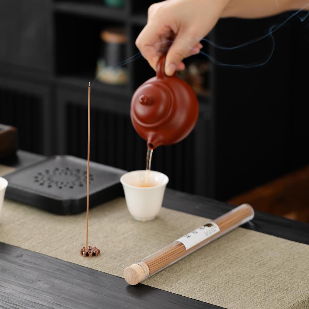 Chinese Zen Pine Cone Crystal Lid Incense Sticks for Deodorizing & Fresh Air