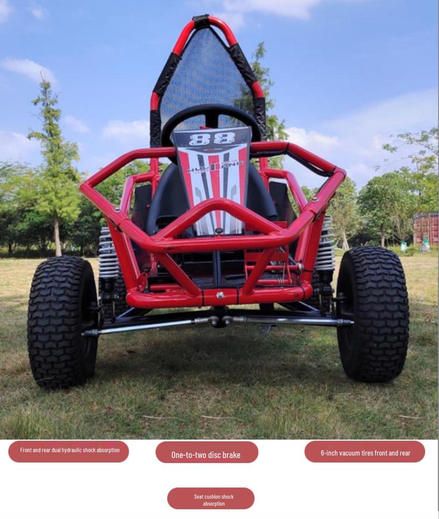 48V 500W Kids' Electric Go-Kart Off-Road Truck & Snow Sled ATV