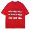 Just Do Eat Funny Cat Meme Graphics T-shirt Men Women Casual Y2K Cotton T-shirt Hip-hop Plus Size Tops Teenagers T-shirts Unisex