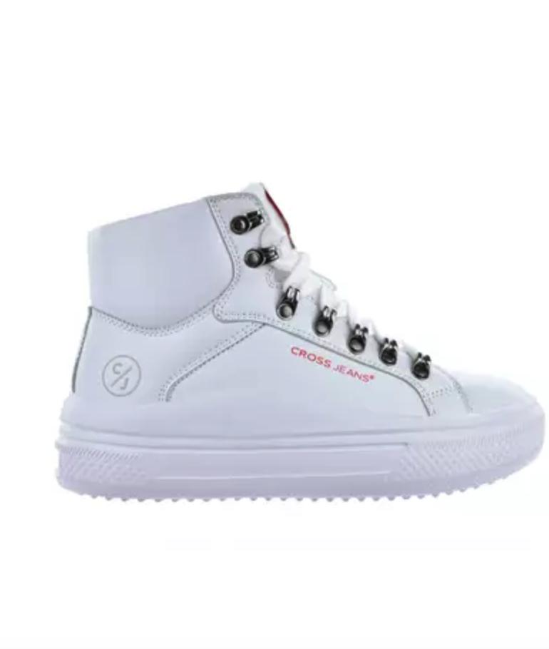 Cross jeans KK2R4028C - white women's sneakers, classic sports shoes