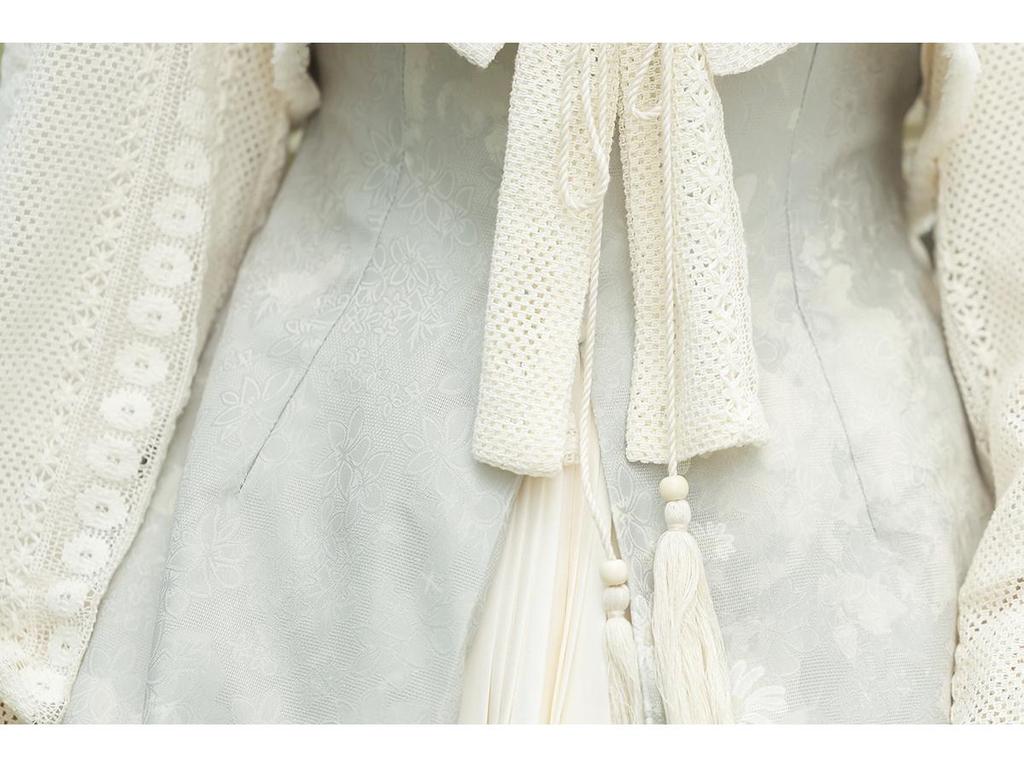 Женский комплект Yi Meng Ge Fangcao Ji Hanfu — топ и платье в китайском стиле 7389