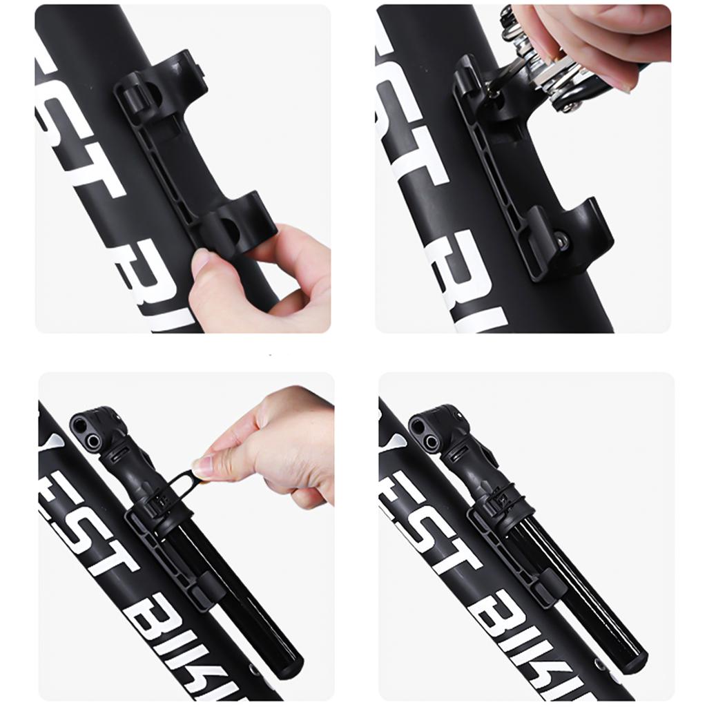 Alogy Mini Bike Pump 100Psi Aluminum Bicycle Pump with Handle, Black