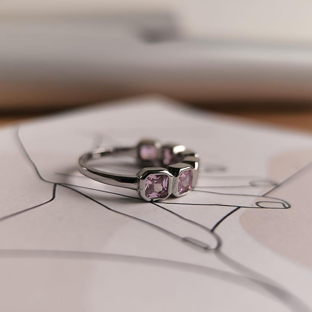 Silver Ring with Cubic Zirconia, Product Weight 3.48 G (60002297)