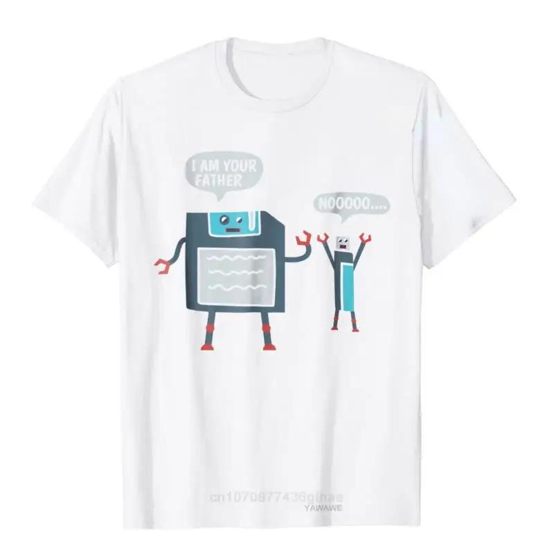 USB Floppy Disk I Am Your Father TShirt Funny Nerd Geek Tee Shirt Men Women oneck Graphic Tops Harajuku Casual Camisetas