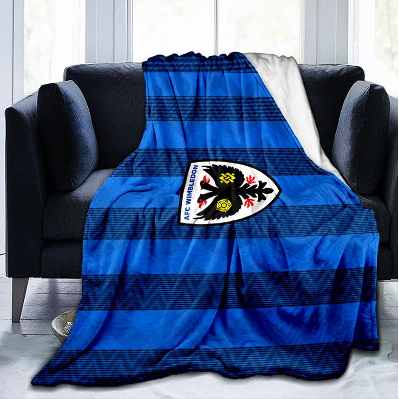 1PC Afc Crest Printed Soft Flannel Blanket Throw for Adult Bedroom Living Room Sofa Camping Travel Fan gifts Christmas Gifts