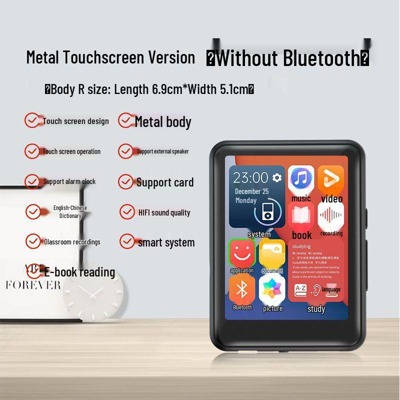 Портативный сенсорный MP4/MP3 Bluetooth-плеер со словарем английского языка для студентов