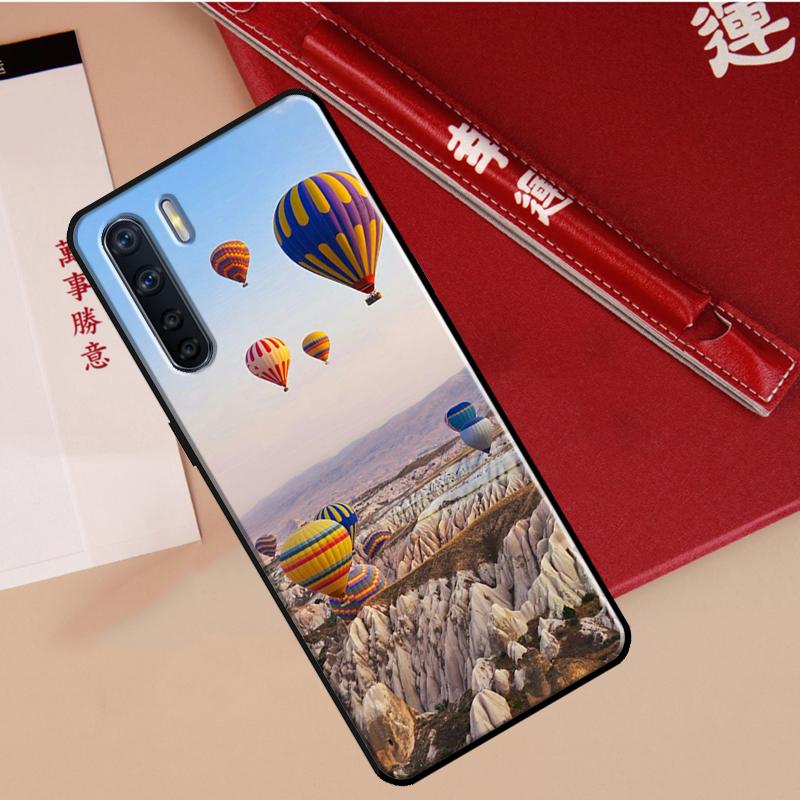 Hot Air Balloon Travel Mountain Case For Oppo A78 A38 A80 A60 A40 A18 A98 A58 A96 A76 A16 A94 A74 A54 A15 A17 A57 A77 A5 Pro
