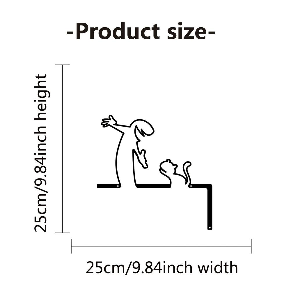 2D Плоский, Высококачественный 2D Плоский Металлический Саморез с отверстиями, Черная Рама Современный Домашний Декор для Ванной - Легко Устанавливаемое Настенное Искусство