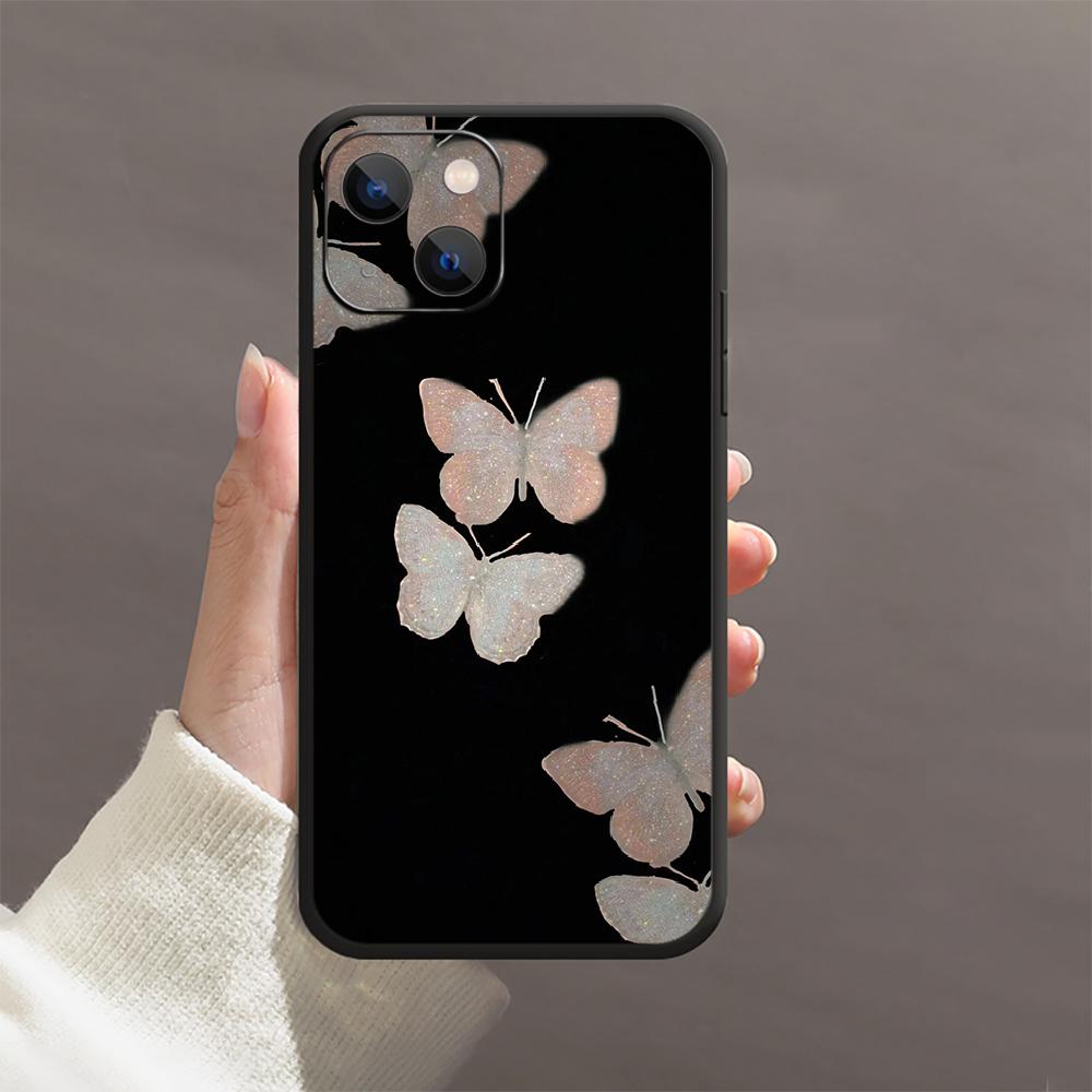 Чехол для телефона с бабочкой для iPhone Samsung Galaxy Redmi Xiaomi Oppo OnePlus Note SA 7 8 9 10 11 12 13 14 20 21 22 23 53 54 Pro Max Plus Ultra TPU Soft