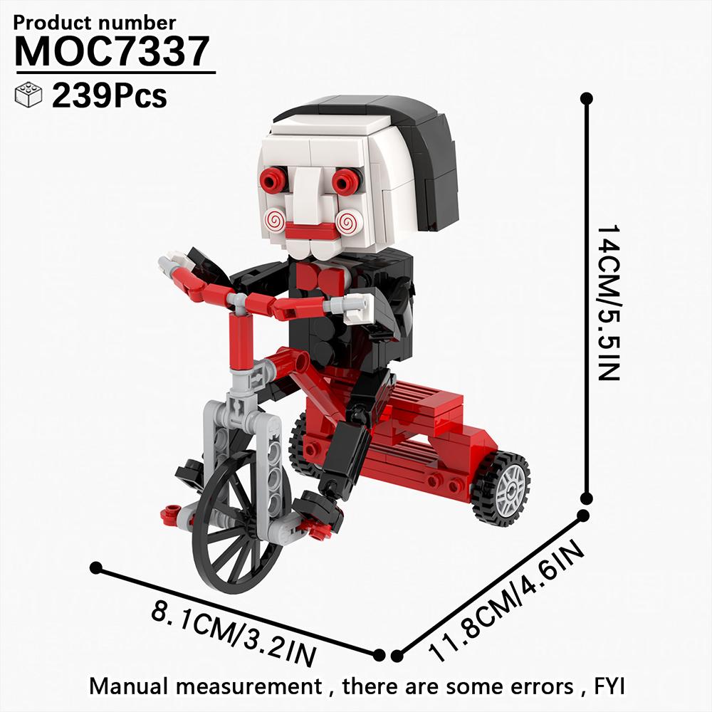 MOOXI Новая Хэллоуинская Хоррор Фильм Игры BrickHeadzed Детская Игрушка MOC Кирпич Подарок Сборная Модель Набор Для Взрослых Строительный Блок Набор