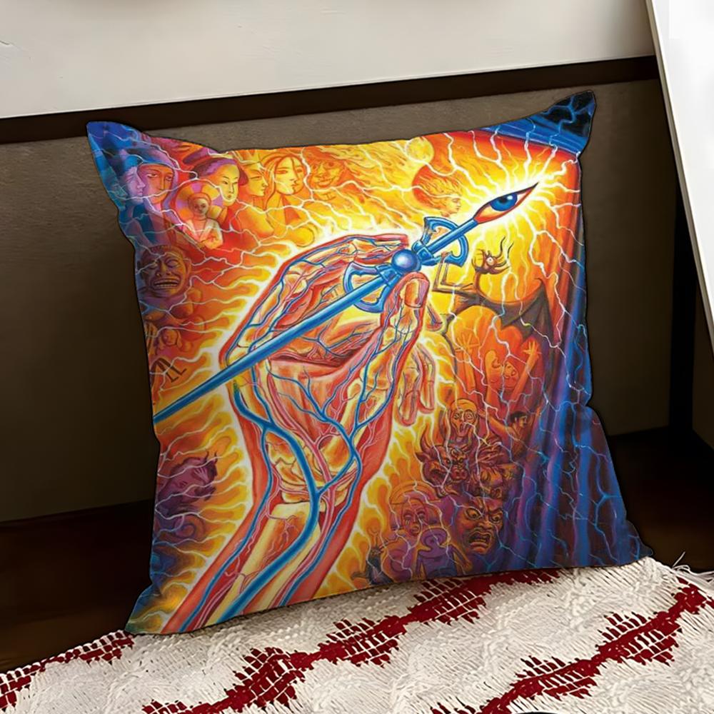 AAlex GreyS Art Cushion Cover Reversible Soft Durable Pillow Cover Home  Car MultiScene Use for Daily Comfort