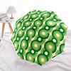 1pc Green Circles PatternAutomatic Open/close Folding Umbrella, Compact Portable Travel Umbrella, Perfect Birthday/Holiday, Cute Umbrella y022