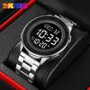 Взрывной момент американские стальные поясные электронные часы круглые модные многофункциональные спортивные водонепроницаемые электронные часы