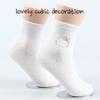 Cozy24 Hello Kitty Cubic Line 3-Leg Pack Kids Children Girls Medium Neck Character Socks, a Popular Character In Korea
