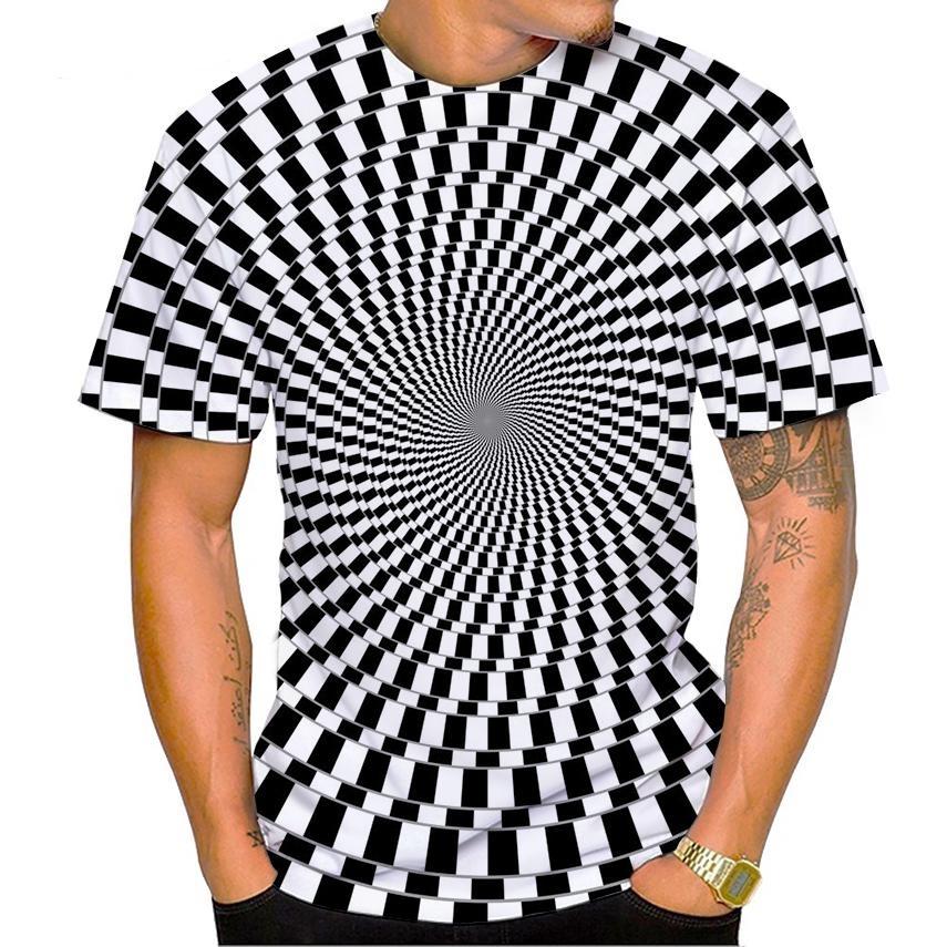 New Vertigo Fashion 3d Print Men Casual Hip-hop Cool T-shirt Vertigo Hypnotic Unisxe Funny Short-sleeve T-shirt Male/female Top