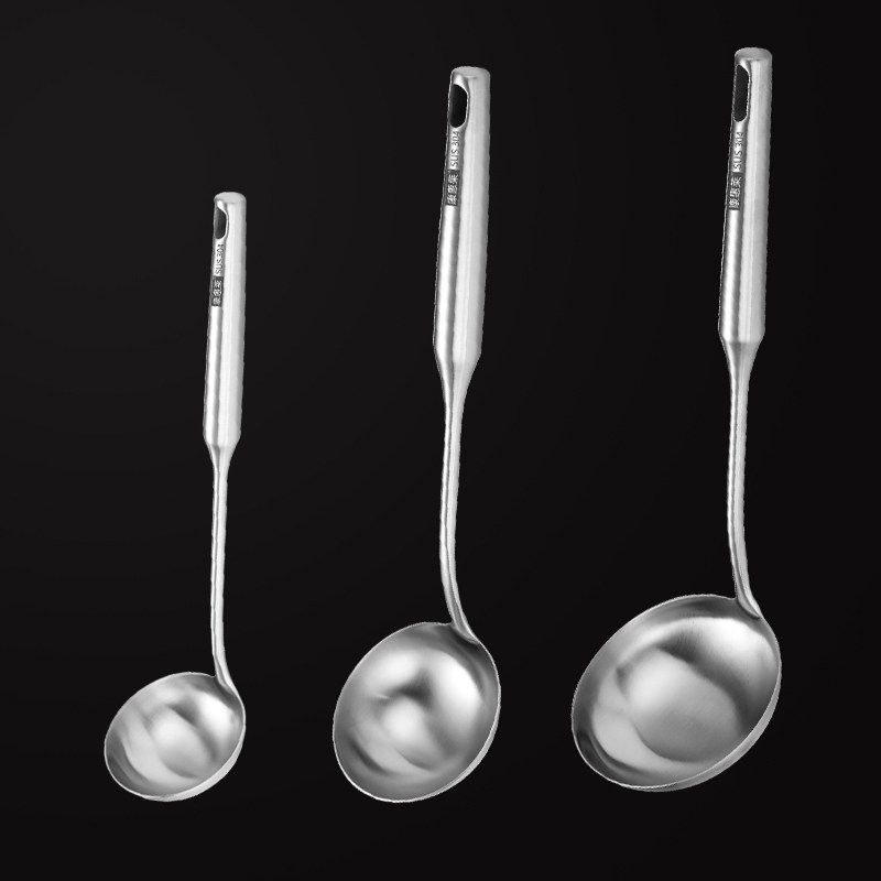 Soup Spoon For Home Large Soup 304 Stainless Steel Spoon Long Handle Spoon Porridge Spoon Porridge Spoon Soup Scoop Hot Pot Slotted Ladle