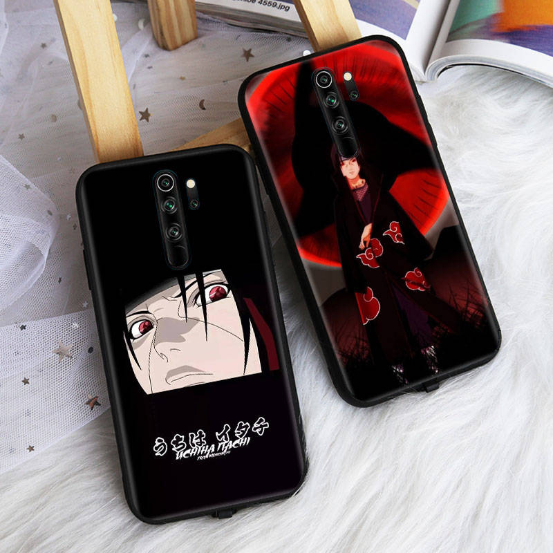 Черный чехол для OPPO Reno 8 6 5 4 Pro Plus Find X3 A17 A3 A31 A38 A40 A53 A54 A55 A74 A76 A78 A77 A80 A94 A95 A96 Lite W-82 Наруто Итачи Учиха