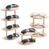 Case Wooden Eyewear Stand Holder Eyeglasses Organizer Sunglasses Display Case Glasses Display Rack