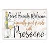 Prosecco OClock Vintage Poster Prosecco Cocktails Metal Tin Signs Pub Bar Decoration Prosecco Princess Wall Art Decor N
