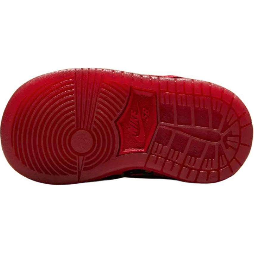 Волшебник страны Оз x Nike Dunk Low SB TD Поле маков Детские кроссовки Красный Varsity-Red Университетский золотой FZ1237-600